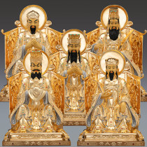 Taiwan Pure Copper Gift Gold Five Great Gods of Nanyue Great Dongyue Great Siyue North Yue Divine Statue