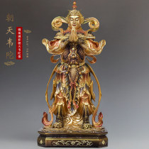 Taiwan stacked pure copper Wetao Buddha Buddha statue statue of the home for left and right protective statue of Tianwei Buddha in Taiwan