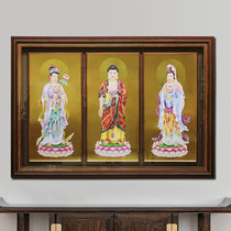 Western Santa Pictures Pure Bronze Buddha Pictures of Amita Buddha Hanging Pictures Buddha Buddha Copper Edition