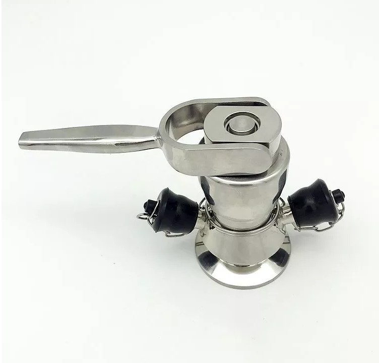 Factory direct sales 316L sanitary food stainless steel quick-fit welding sterile microorganism sampling valve sampling valve