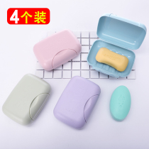 Soap Box Portable Travel large soap box simple plastic sealed waterproof soap box with lock closure outdoor with lid