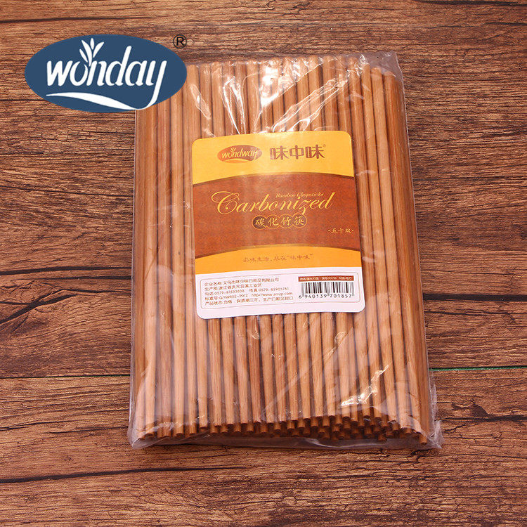 Hotel disinfection quick son paint-free natural high-grade non-slip chopsticks household bamboo 50 double 10 canteen dining set