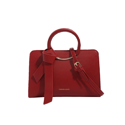 Красная праздничнная сумка через плечо для невесты, премиум класс