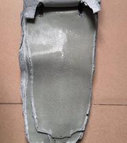 Imported gray pearl fish skin soft fish skin fabric genuine leather inlaid with small materials wallet handbag diy handmade leather