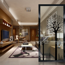 Modern minimalist art glass screen living room decoration translucent process frosted shower partition custom Changhong glass