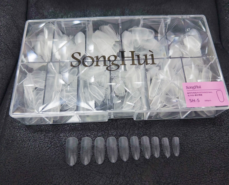 Sh Loose Nail Art Stickers, Shallow Adhesive Nail Patches, Full and Half Coverage, Ultra-Thin, Traceless, for Nail Salons