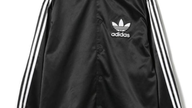 adidas撞色条纹外套夹克