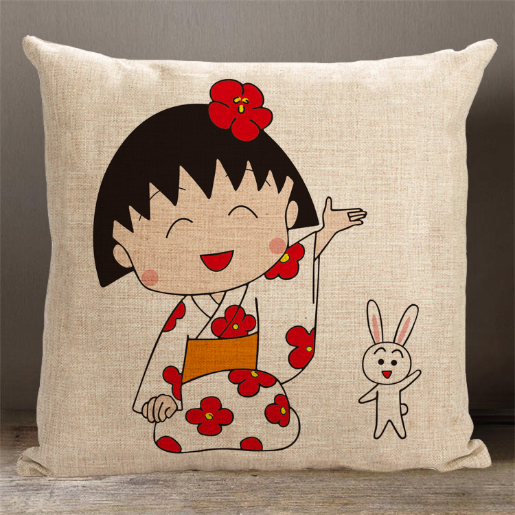 Anime gối anh đào bóng nhỏ hoa tròn bạn cùng lớp xe giường sofa đệm đệm xung quanh các bộ tùy chỉnh lõi - Trở lại đệm / Bolsters bộ chăn gối văn phòng giá rẻ