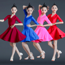 New Summer Girls Latin Dance Professional Competition Requires Art Examination Grade Large Swing Costume