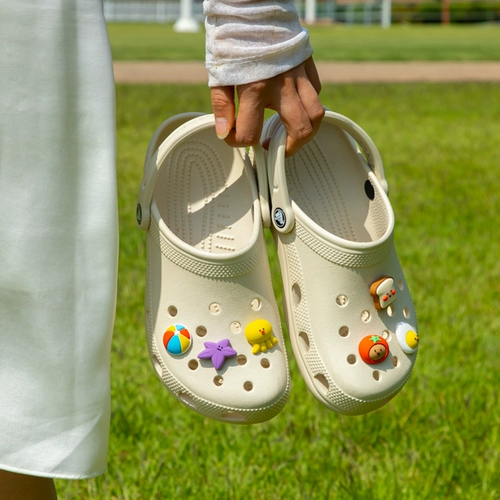 Корейские ежедневные милые сабо, трехмерные силиконовые пряжки для обуви, декоративная обувь с цветочной пряжкой, облачная обувь, аксессуары для обуви