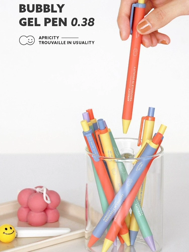 Черная ручка-роллер, ручка на водной основе для школьников, 0.38мм