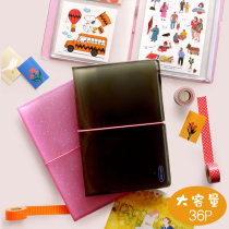 Korean jamstudio colorful transparent release PVC strap sticker collection stationery tape clipping storage bag