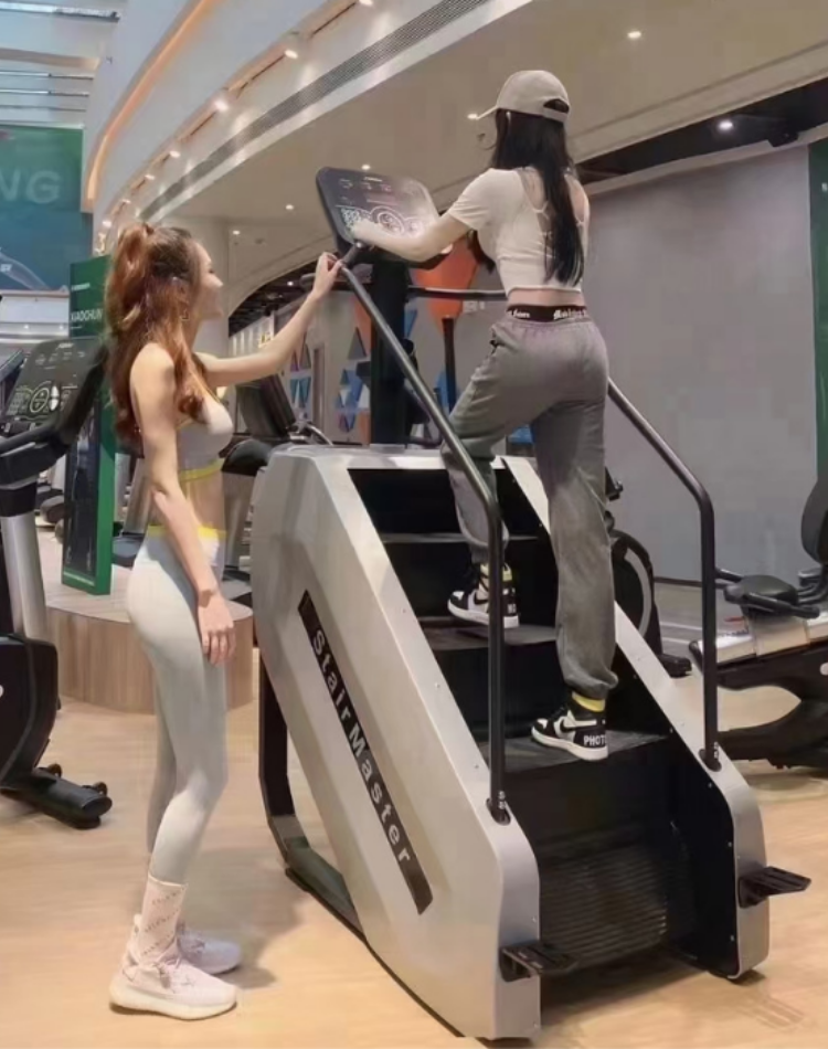 Exploits Aksen Stairs Machine Fitness Equipment Commercial Intelligent Climbing Machine With Oxygen Analog Mountaineering climbing machine-Taobao