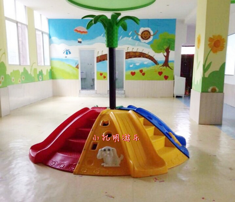 New Kindergarten Climbing Hillside Indoor Outdoor Engineering Plastics Climbing Slide Slides Large Children Pleasure Toys