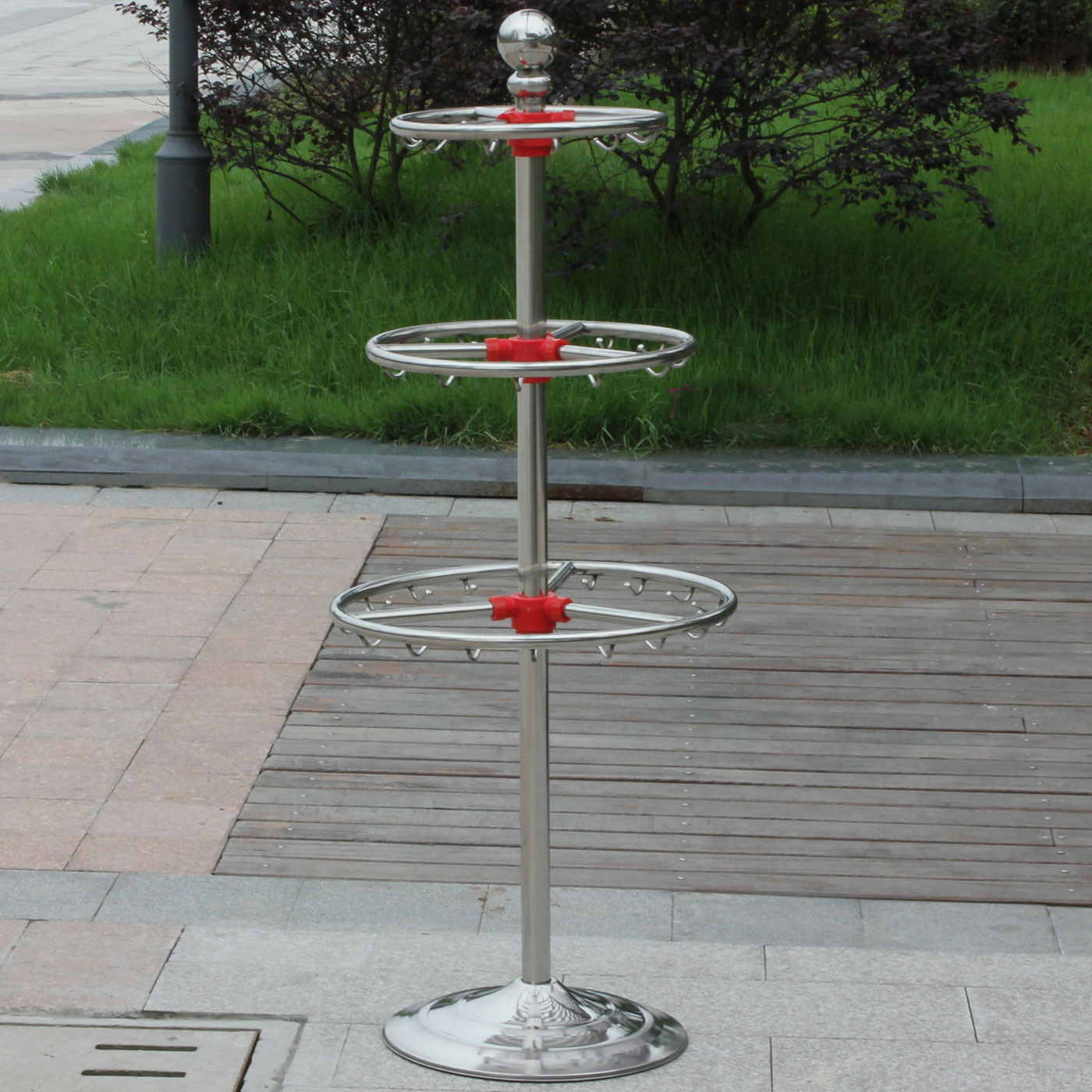 Towel Rack Nursery Stainless Steel Wool Towel Rack Children Towel Rack Round Two Floors Nursery Woolen Towel Rack