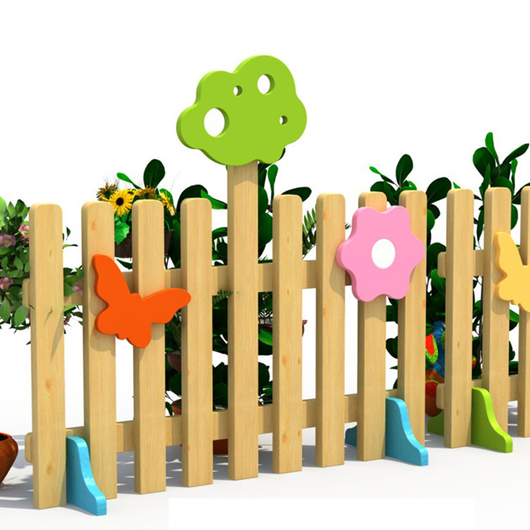Upscale European-style fencing guardrails railings Early teaching kindergarten Children pine wood Wooden Zone Corner Isolation Fence
