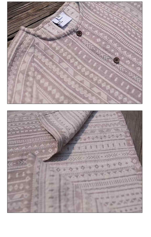 HANDE2018 cô gái mới áo sơ mi mùa xuân và mùa hè gốc Nhật Bản của phụ nữ linen dài tay giản dị vòng cổ áo sơ mi áo sơ mi cho bé gái 12 tuổi
