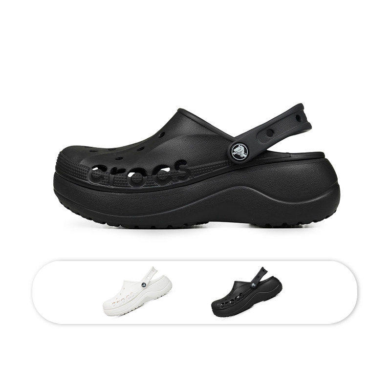 Crocs Cloud Clogs, Lightweight beach Women's shoes, Outdoor Casual thick-soled sandals 208186