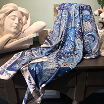 Must collect micro flair elegant custom silk scarf twill texture scarf spring and summer tour warm shawl big