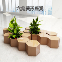 Diamond Hexagonal Stool Fun Combination Seat GRP Casual Mall Beauty Chen Square Public Rest Chair Customize