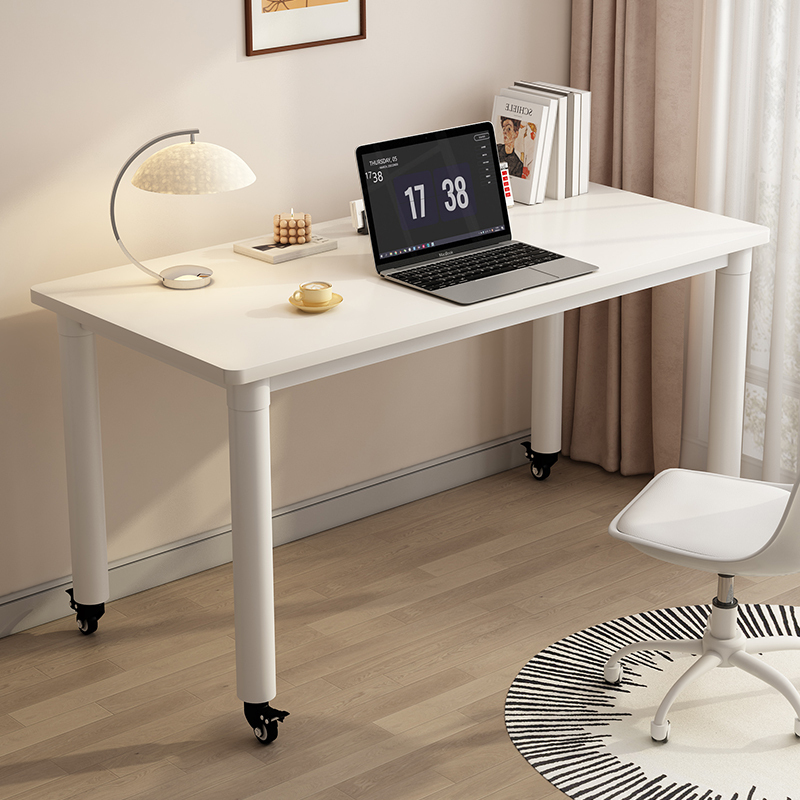 Movable Desk Computer Desk with Wheels Bedside Table Dormitory Writing Desk Bedroom Home Simple Children's Study Table