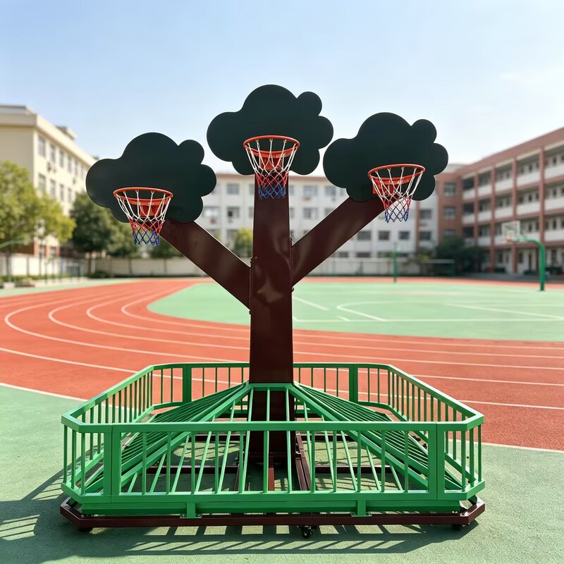 Basketball Tree Indoor and Outdoor Shooting Landscape Park Rainbow Basketball Stand Fun School Entertainment Outdoor Tree-Shaped Basketball Hoop Basketball Tree Indoor and Outdoor Shooting Landscape Park Rainbow Basketball Stand Fun School Entertainment Outdoor Tree-Shaped Basketball Hoop