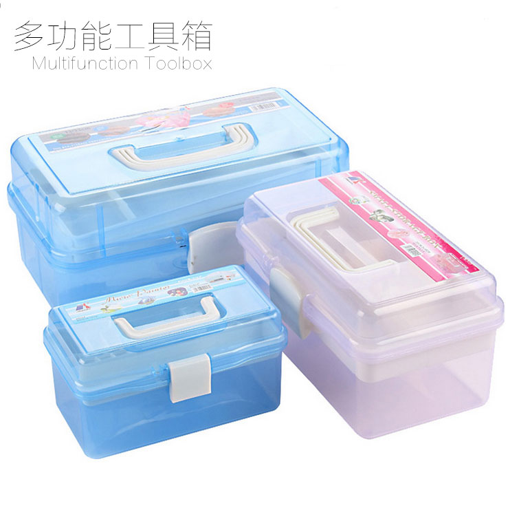 Nail Art Toolbox Large, Medium and Small Optional Makeup Box Storage Box Nail Art Supplies Storage Organizer Color