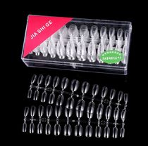 Beauty-nail-sheet ultra-thin No-marks-free Engraved Almond Drop T Type Semi-Stick Full Sticker Special Extended Foot Chia Sheet