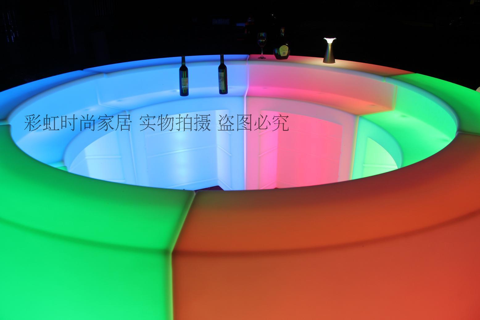 Thanh đèn LED kết hợp thanh bàn hoạt động cao cấp đồ nội thất sạc điều khiển từ xa bàn ghế cao thanh cong - Giải trí / Bar / KTV