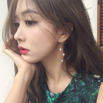 Pearl ear clip without ear hole female advanced sense French earrings Korean temperament earrings Net red earrings cold wind ear ornaments