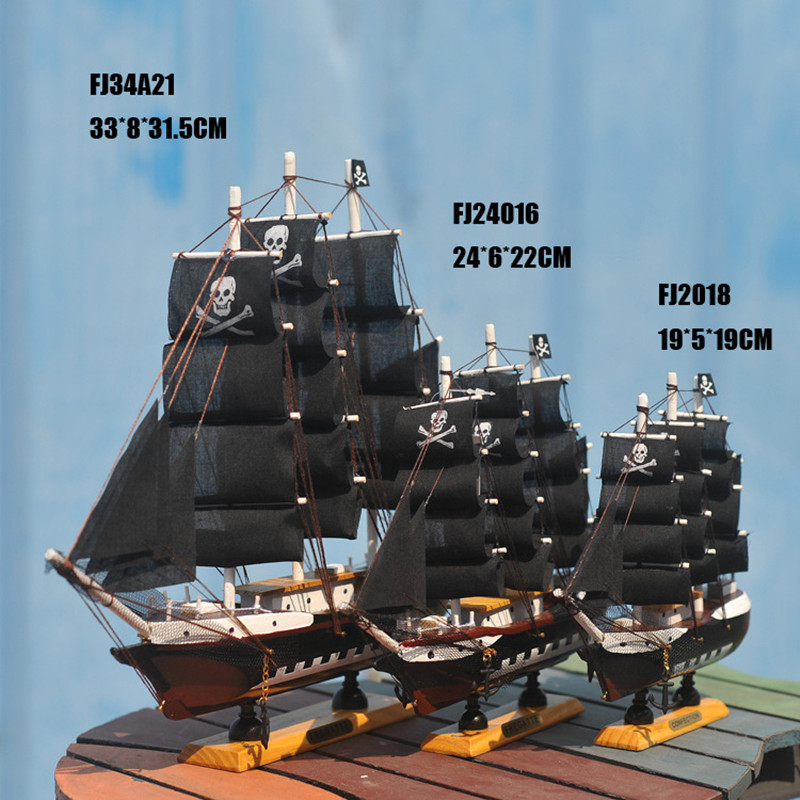 Pirate ship model Pirates of the Caribbean Black Pearl Ocean Creative Home Movie Decoration Gift