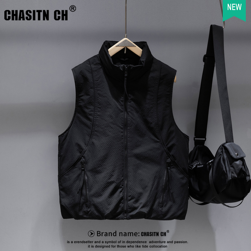 Down Vest for Men and Women, Winter Outdoor Wear, 90% Duck Down, Thickened for Warmth, American Style, Couple's Vest, Trendy