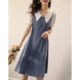 Clearance pick-up counters withdraw foreign trade brand women's summer new casual loose Korean denim dress