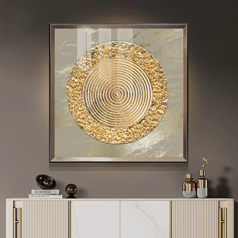 Hand-Painted Abstract Decorative Painting, Light Luxury Dining Room, Entrance Hall, Wealth-Attracting, Three-Dimensional, High-End, Grand, Nordic Minimalist Wall Art