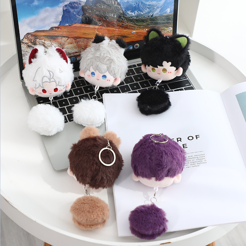 Love and Deepspace Fan-Made 3.15 in Pom-Pom Plush Charms