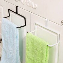 Kitchen single-pole cloth rack nail-free towel bar bathroom toilet non-perforated towel rack towel rack adhesive hook