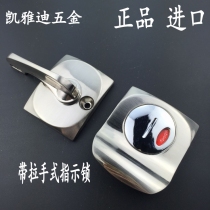 Public toilet Bathroom partition hardware accessories Stainless steel belt handle Someone no one indicates the lock door lock buckle