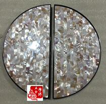 Glass door handle Hotel Villa club door handle shell craft handle high-end luxury door handle