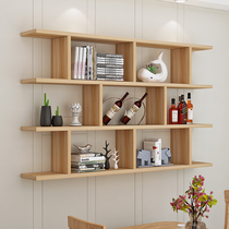 Wall shelf Wine rack Creative wall wall rack Dining room wall cabinet Living room wall cabinet Modern simple wall cabinet Bookshelf