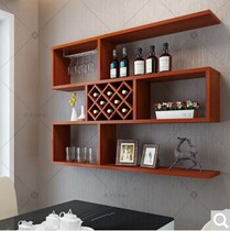 Creative wine cabinet Wall cabinet Wall wine rack storage rack Simple wall cabinet locker wall cabinet Restaurant custom-made