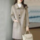 The counter shopping mall withdraws the international big-name shearing standard single-tail single women's mid-length thick woolen coat coat
