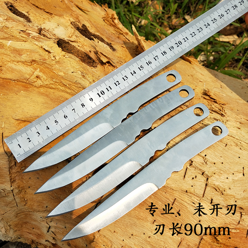 Thick-weight small straight knife son martial arts direct to dark instrumental projection dart knife professional stage performance adult outdoor practice