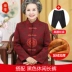 Bà mặc áo khoác mùa xuân và mùa thu nữ 60 tuổi 70 ông già mùa thu áo dài tay Tang phù hợp với người trung niên và phụ nữ già Quần áo bà già Phụ nữ cao cấp