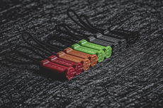 Белл 【钛敌科】t-bone 彩色拉链头（四个一组）