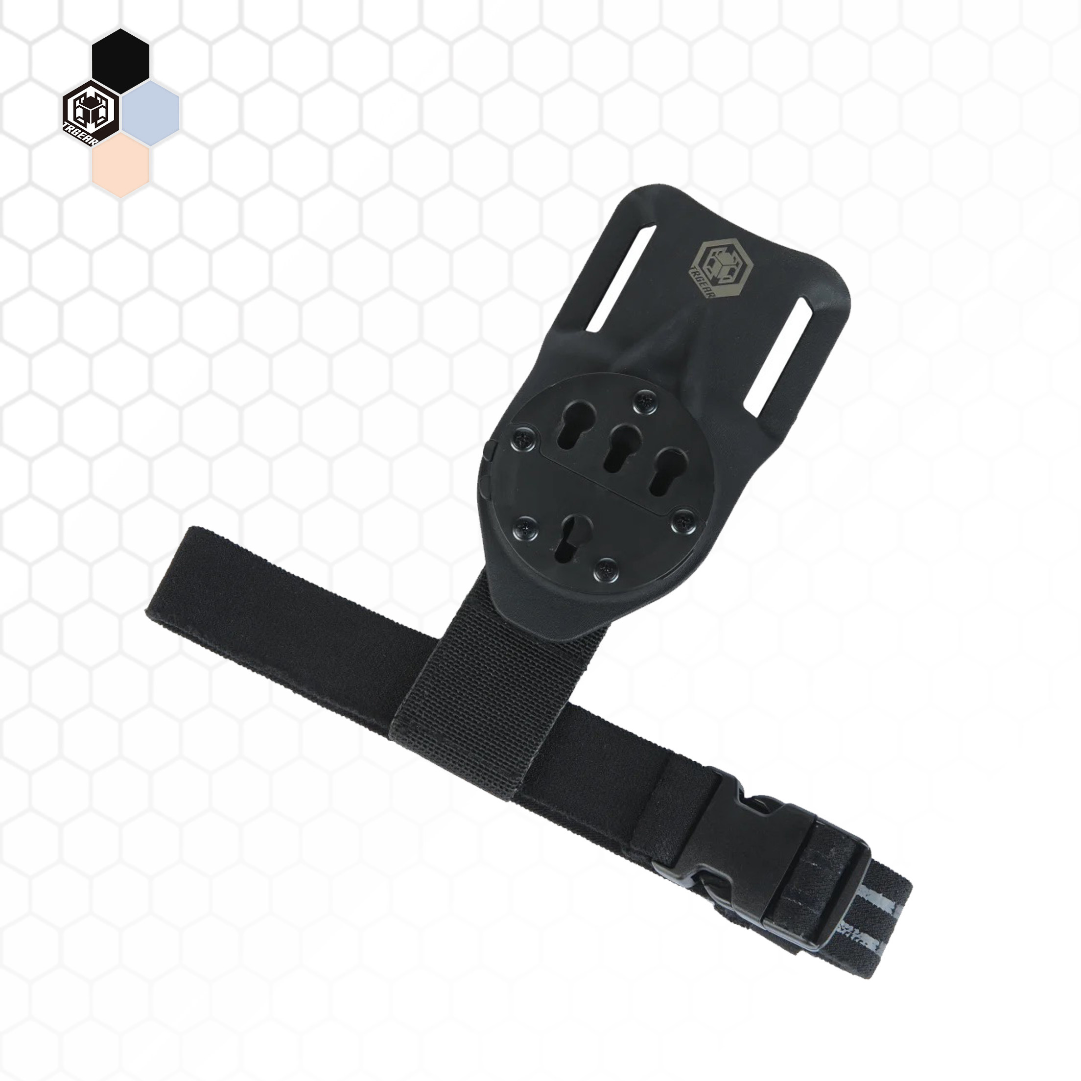 (Titanium enemy) QDI quick dismantling sinking waist plate (with rubber strap)