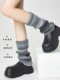 Knitted Sock Covers for Women, Autumn and Winter Slouch Socks, Winter Leg Warmers, Thickened Warm Thermal Wool Leg Socks for Snow Boots