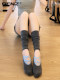 Yoga Socks for Women, Summer Slouch Socks, Non-Slip Pilates Calf Sleeves, Dance Indoor Sports Fitness Floor Socks