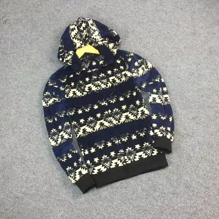 Mùa đông cộng với nhung dày lông cừu lông cừu áo len nam dây kéo áo hoodie dày áo khoác ấm thể thao giản dị hoodie nỉ