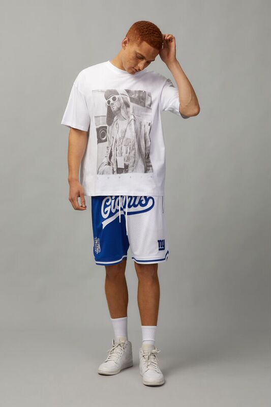High-Quality Original American Fashion Brand Nfl Giants Double-Layer Shorts with Multi-Stitch Embroidery and Zipper Pockets