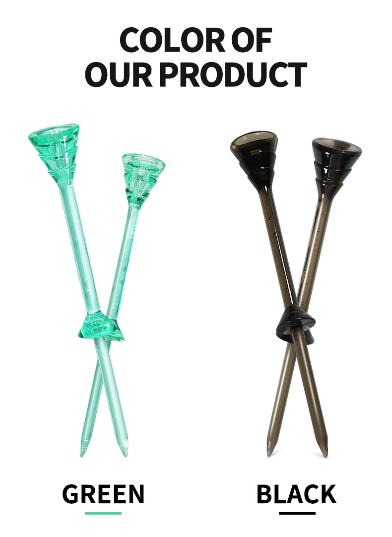 подставка для шара 新款黑tee30个 超细高尔夫球tee 限位高尔夫球钉 83mm黑色 OTHER